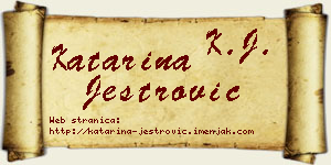 Katarina Jestrović vizit kartica